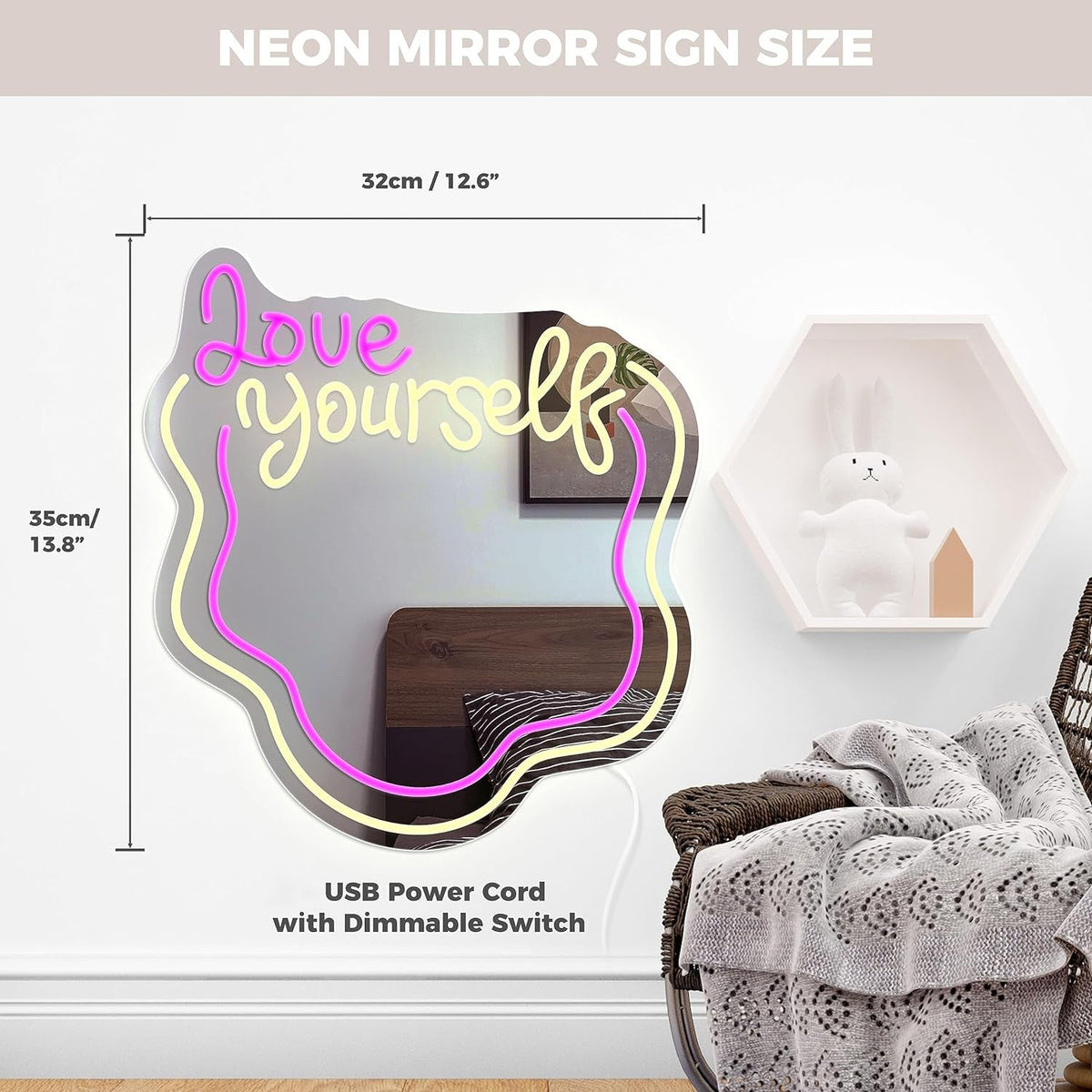Love Yourself Mirror Light