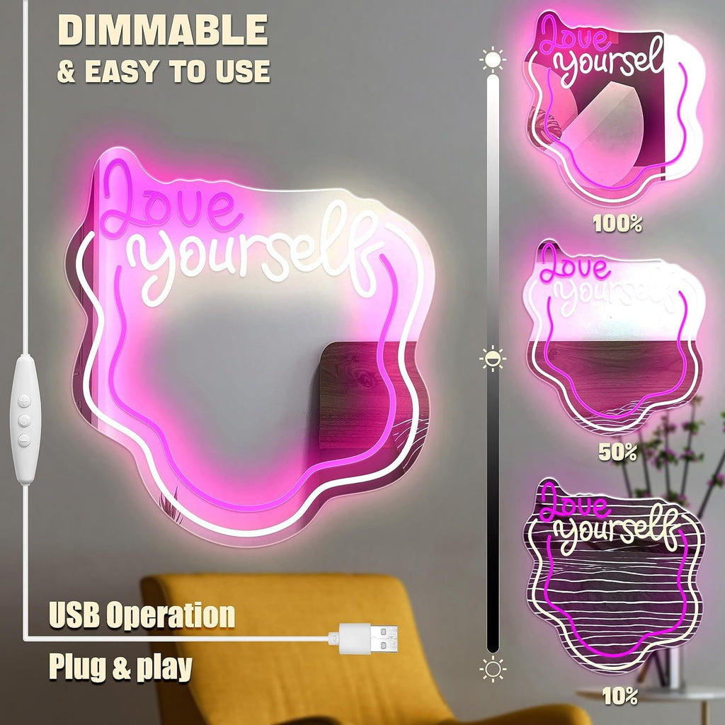 Love Yourself Mirror Light