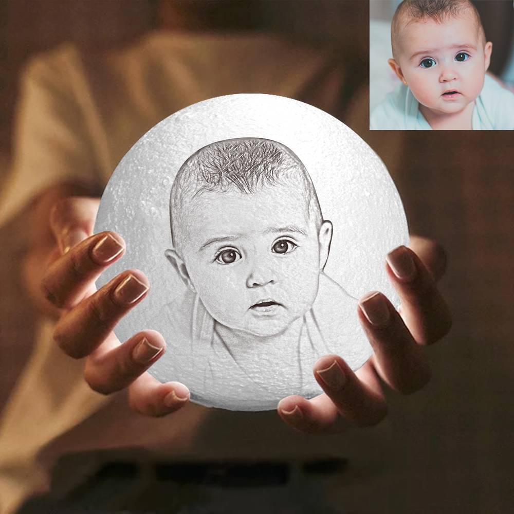 3D Photo Moon Lamp