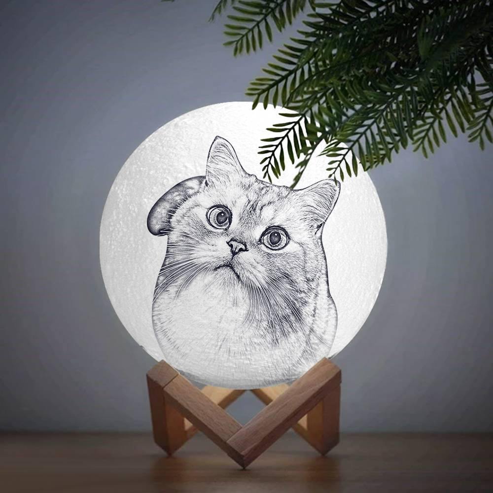 Pet Photo Moon Lamp