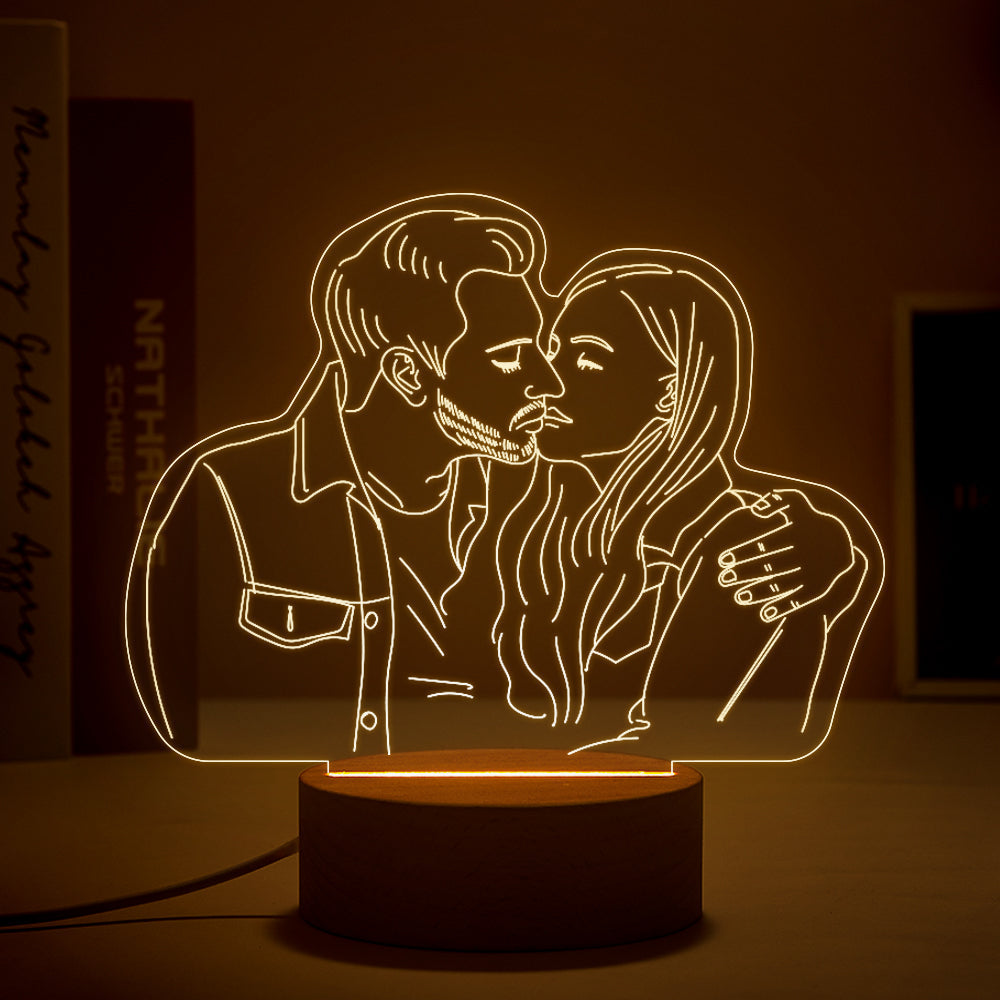 Anniversary 3D Photo Night Light