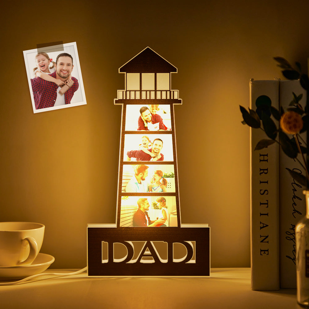 Photo Lighthouse Night Light