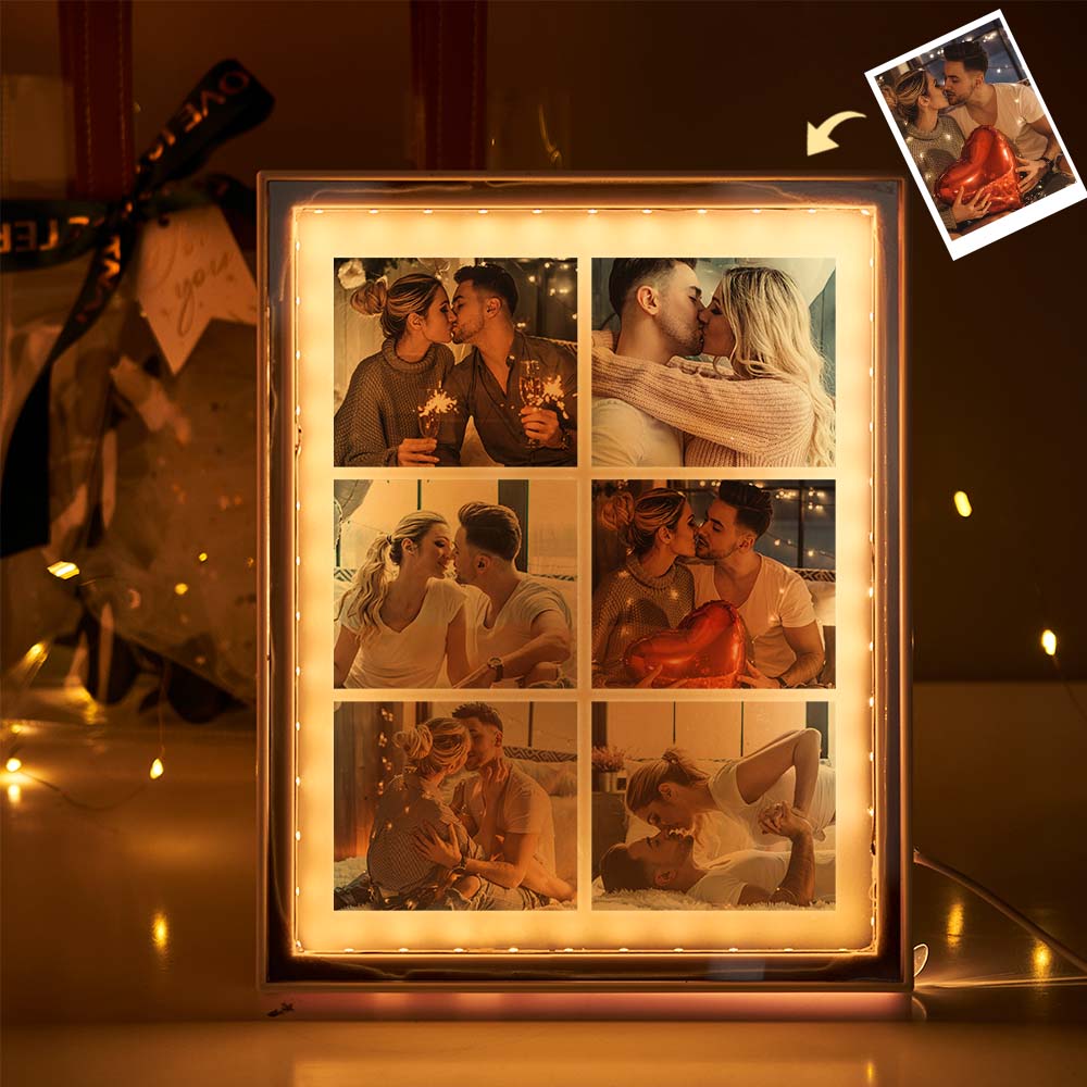 Photo Frame Mirror Night Light