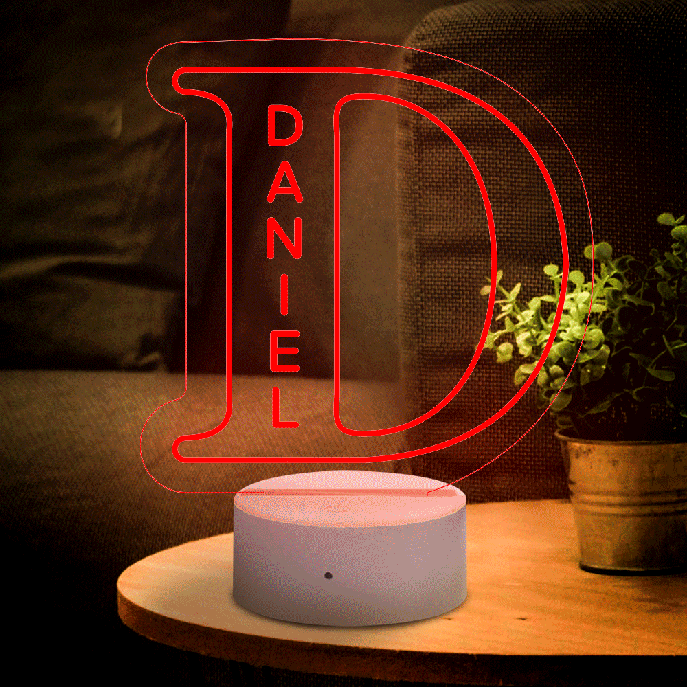 Letter Name Night Light