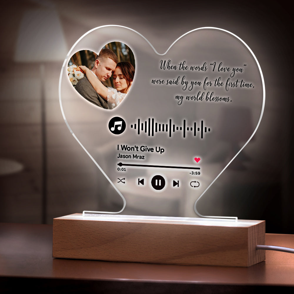 Heart-Shaped Code Night Light