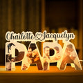 Papa Photo Name Lamp