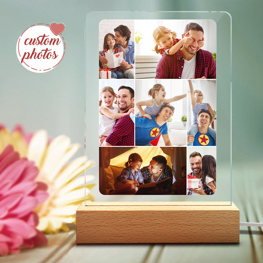 Family Photo Night Light