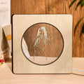 Engraved Photo Wooden Frame Lamp