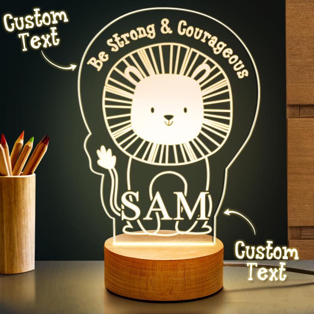 Personalized Lion Night Light