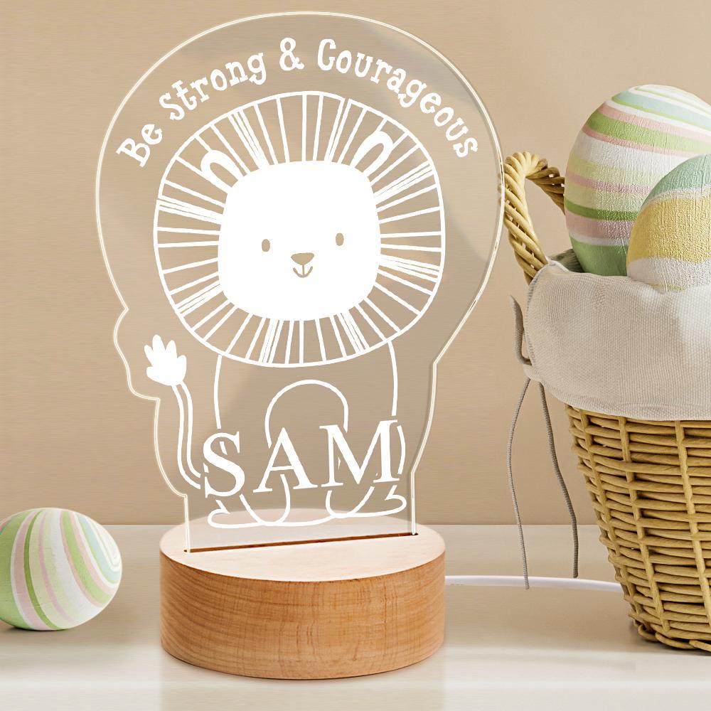Personalized Lion Night Light