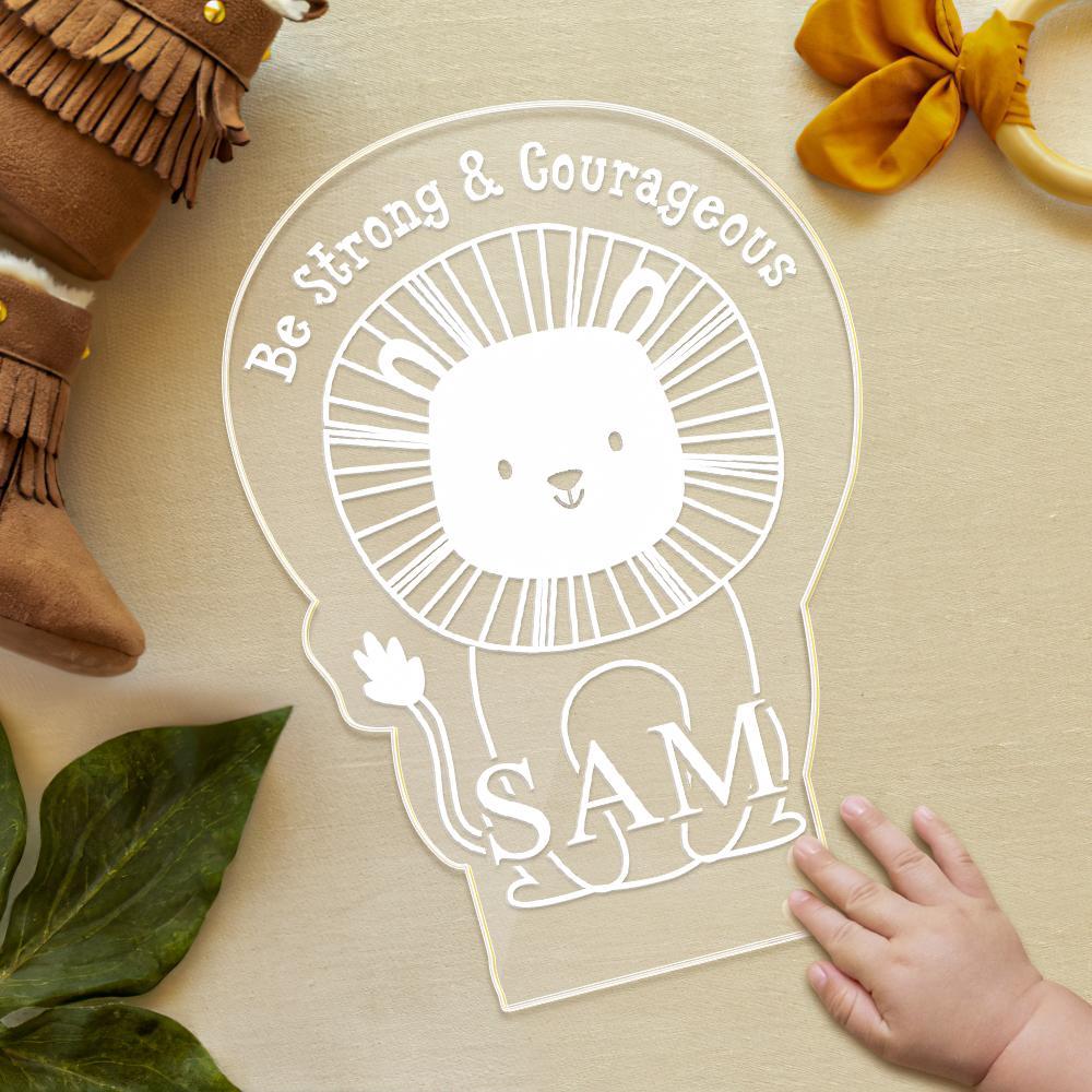 Personalized Lion Night Light