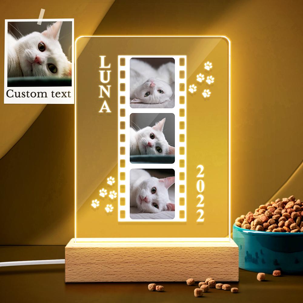 Personalized Cat Photo Lamp