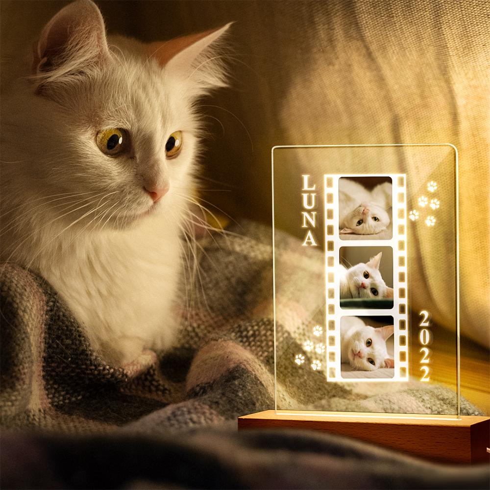 Personalized Cat Photo Lamp