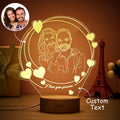 Romantic Couple Photo Night Light