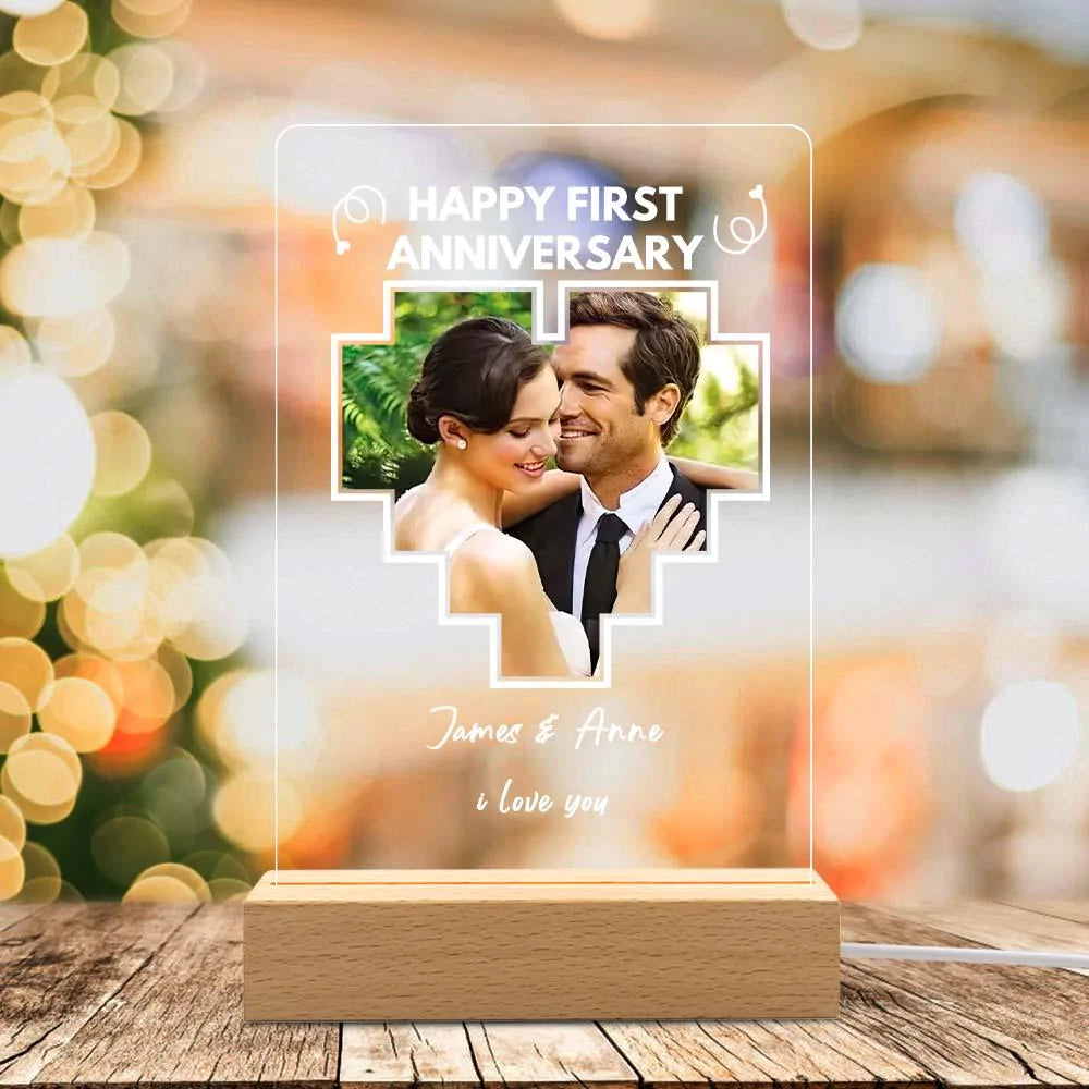 Anniversary Photo Night Light