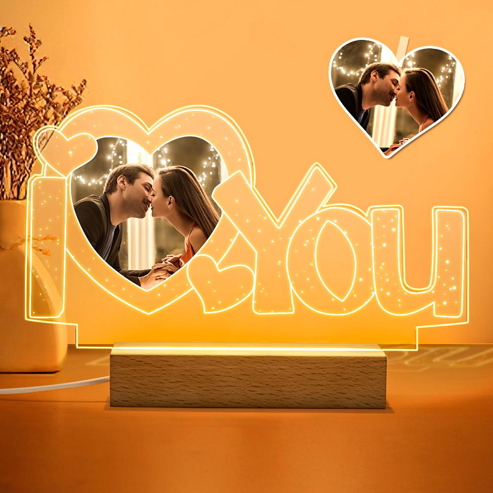 I Love You Photo Night Light