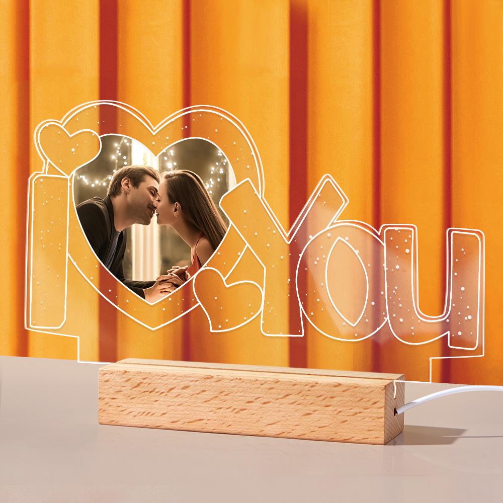 I Love You Photo Night Light
