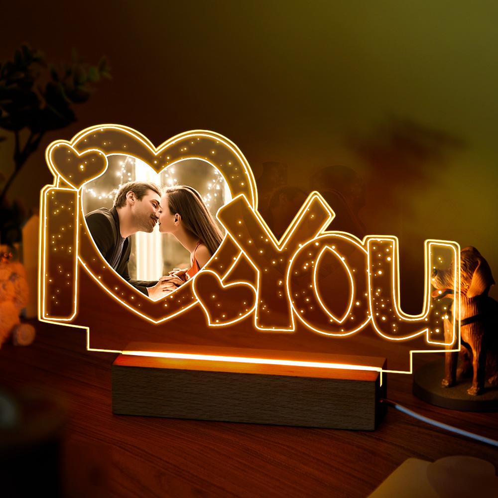 I Love You Photo Night Light