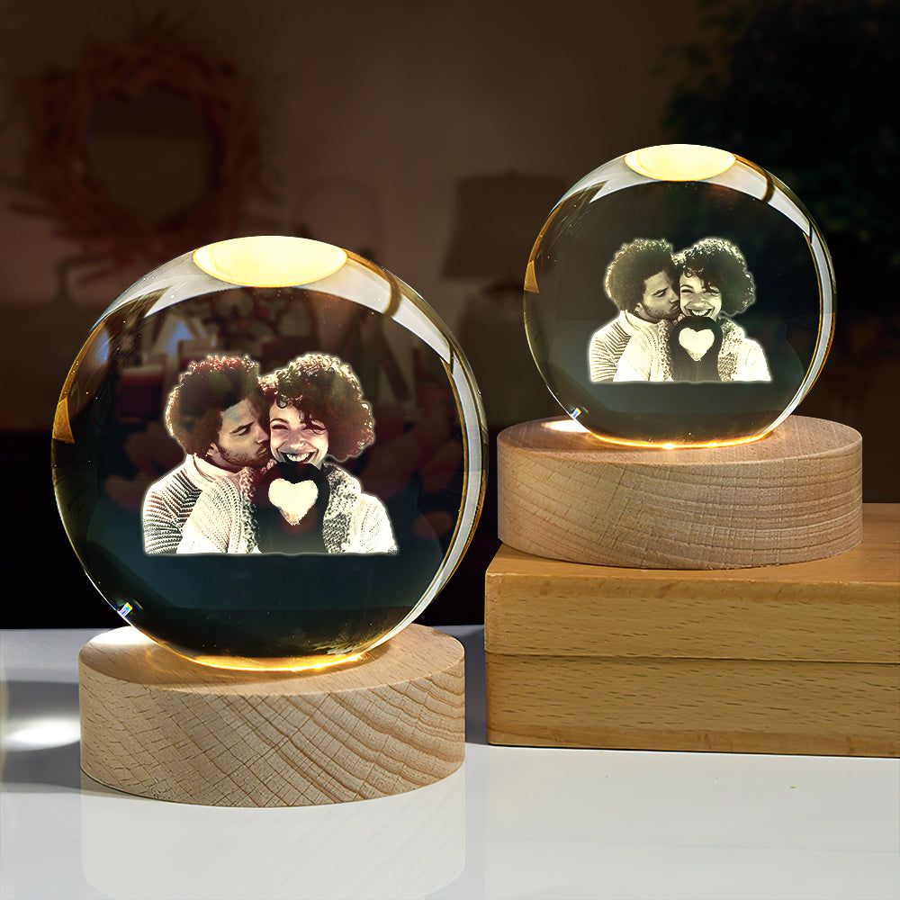 Photo Crystal Ball Night Light