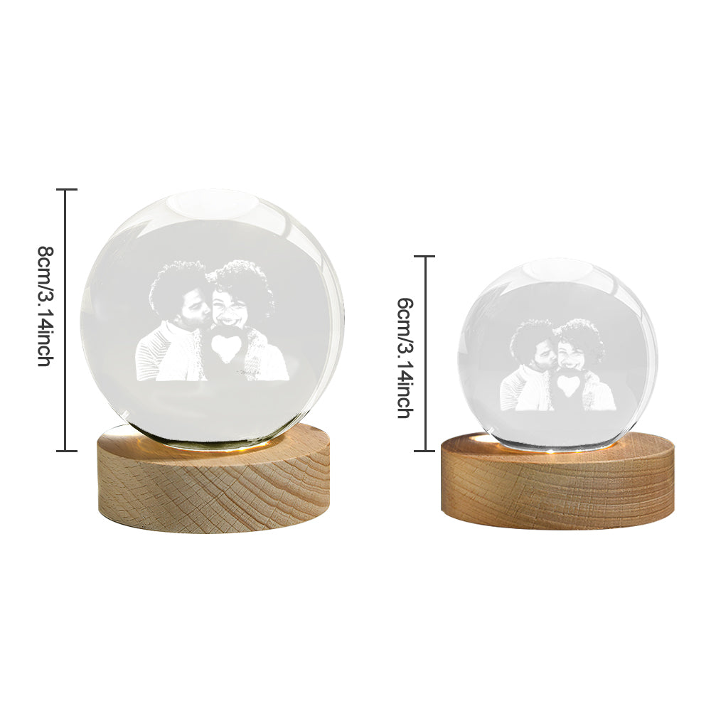 Photo Crystal Ball Night Light