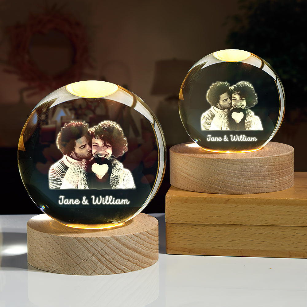Photo Crystal Ball Night Light