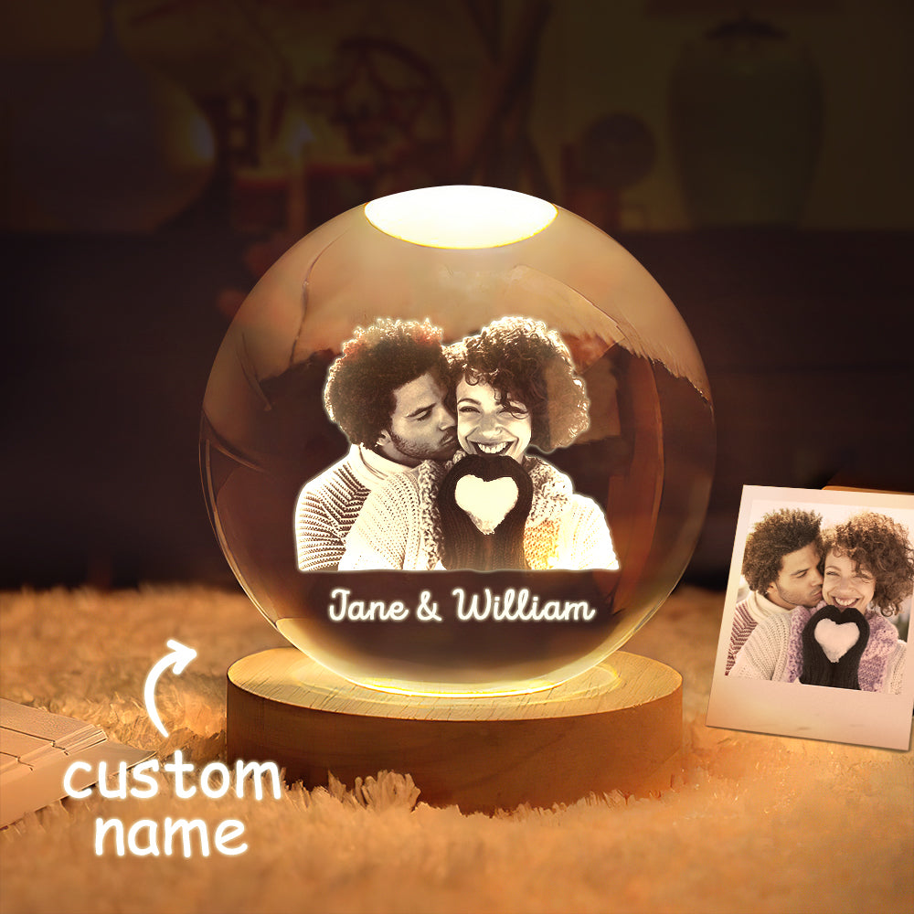 Photo Crystal Ball Night Light