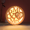 Engraved Photo Wooden Lamp