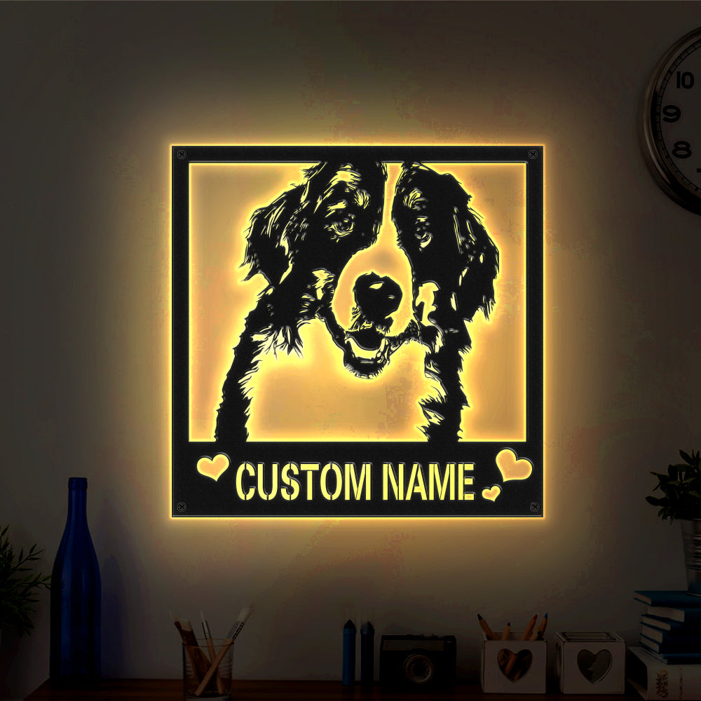 Metal Photo Sign Night Light