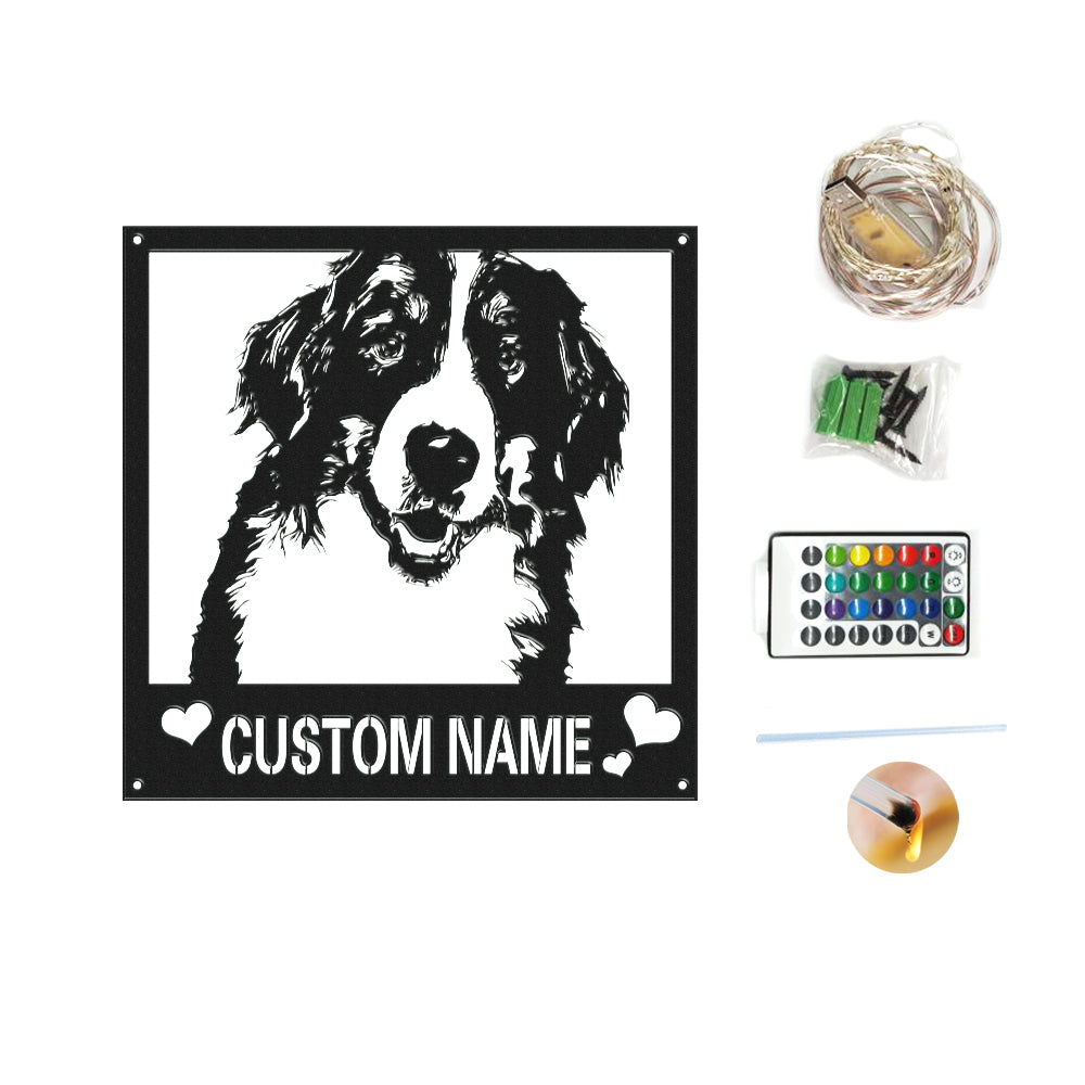 Metal Photo Sign Night Light
