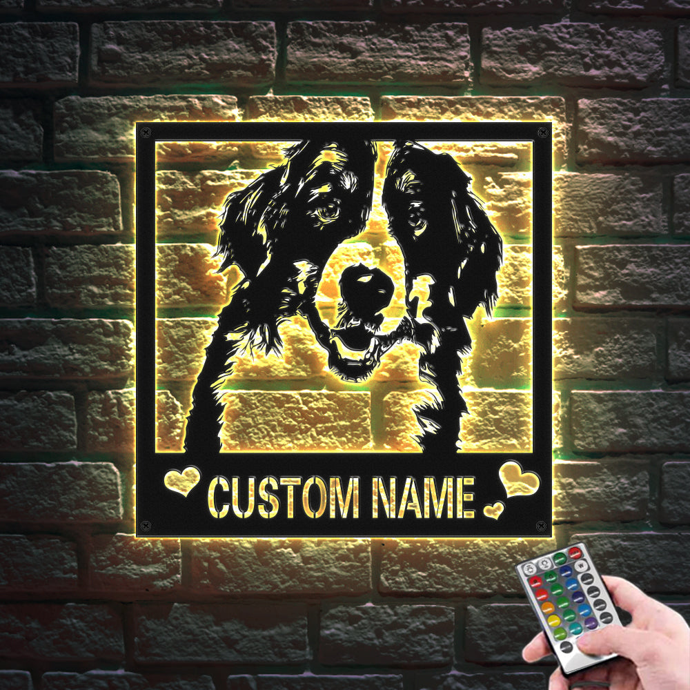 Metal Photo Sign Night Light