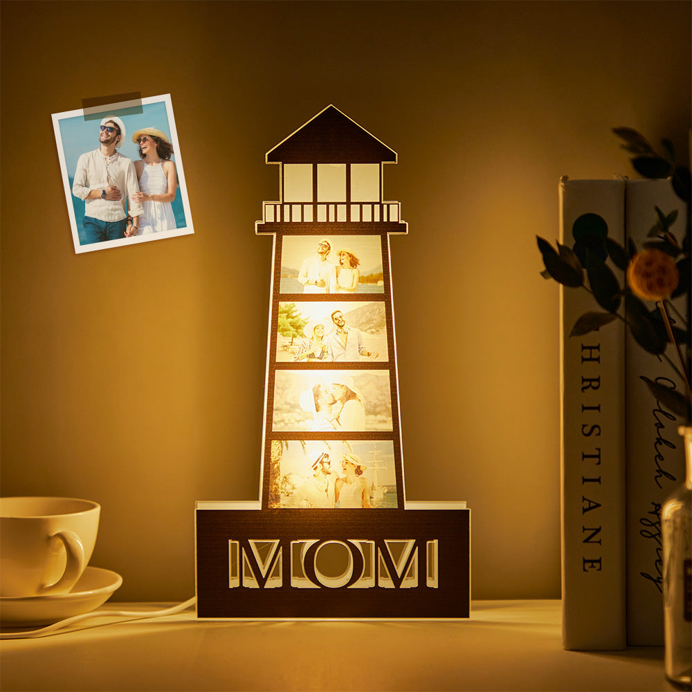Photo Lighthouse Night Light