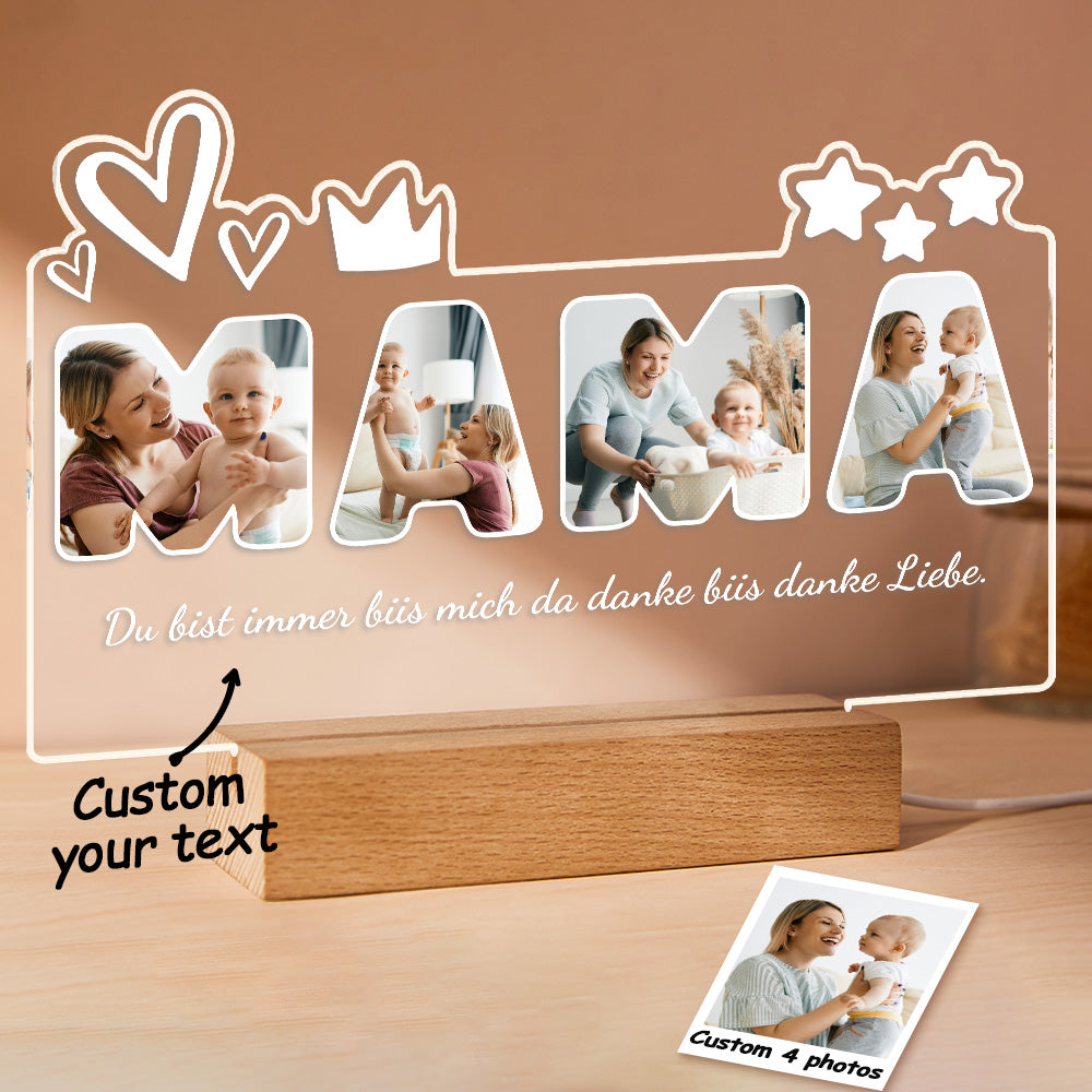 Mama Photo Night Light