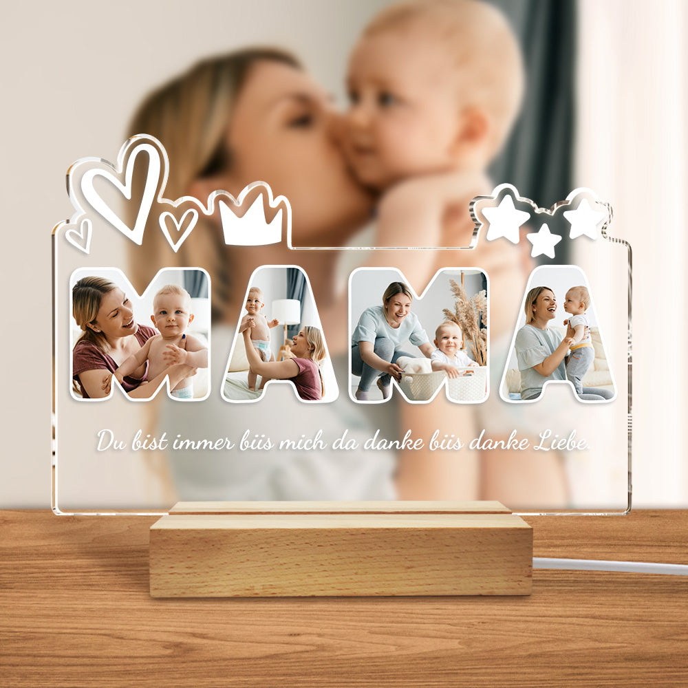 Mama Photo Night Light
