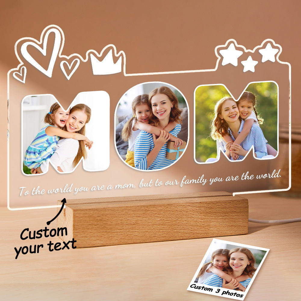 Mom Photo Night Light