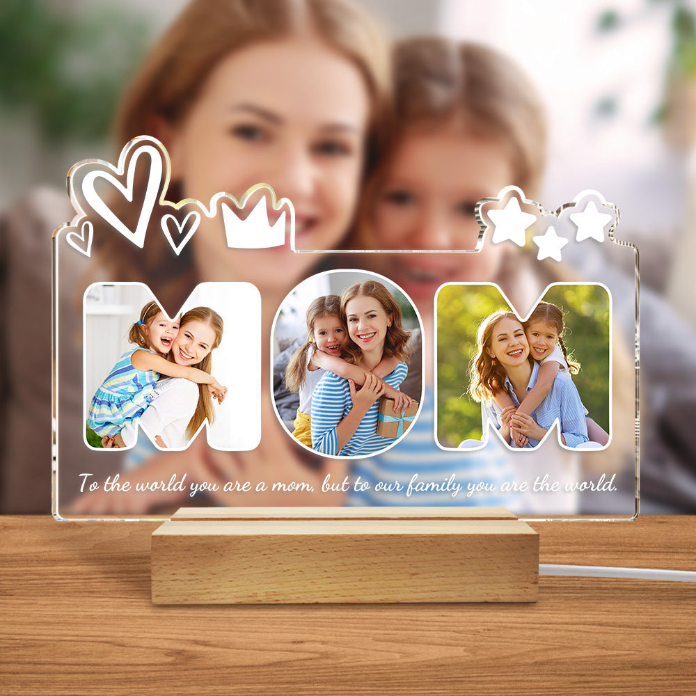 Mom Photo Night Light