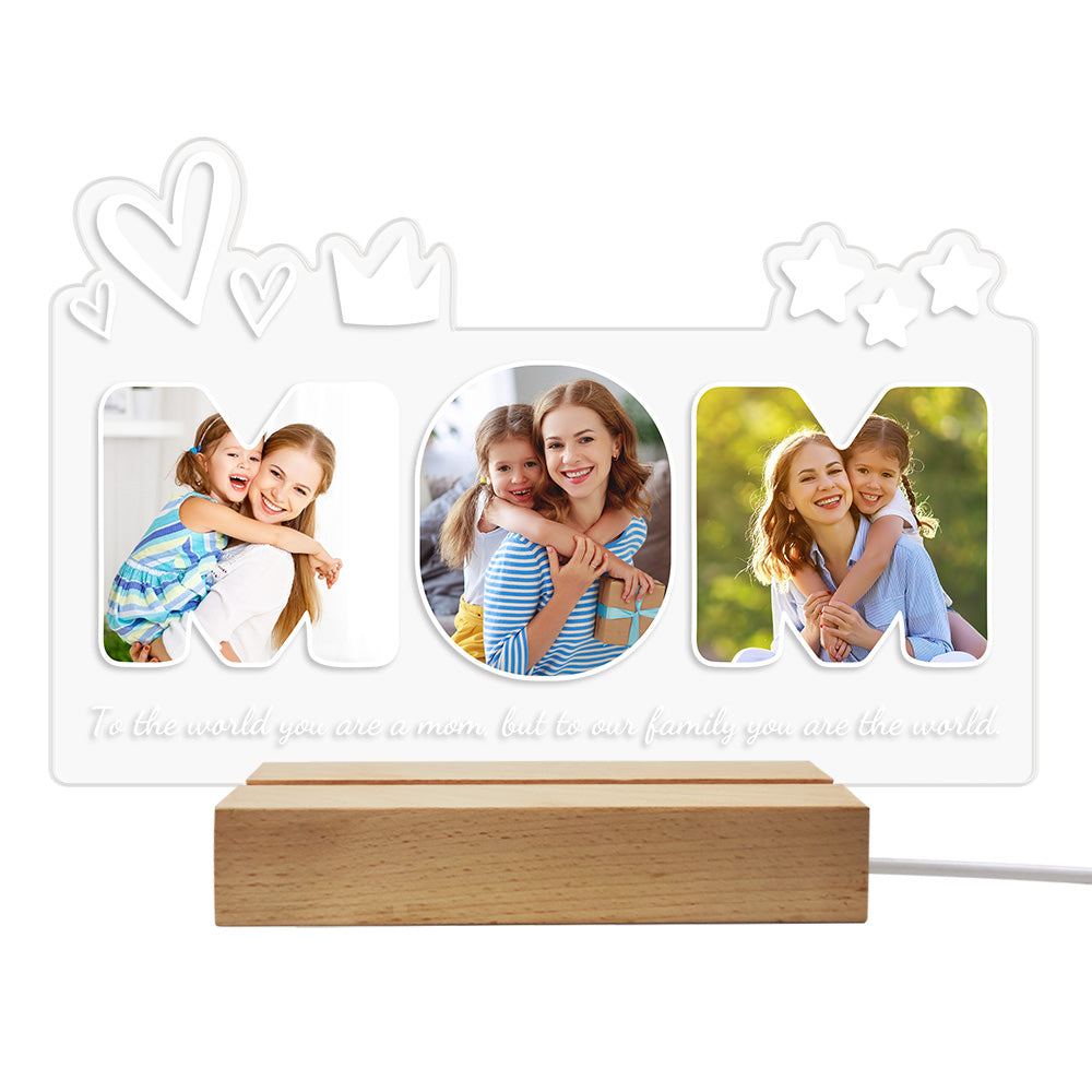 Mom Photo Night Light