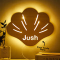 Personalized Shell Wood Lamp
