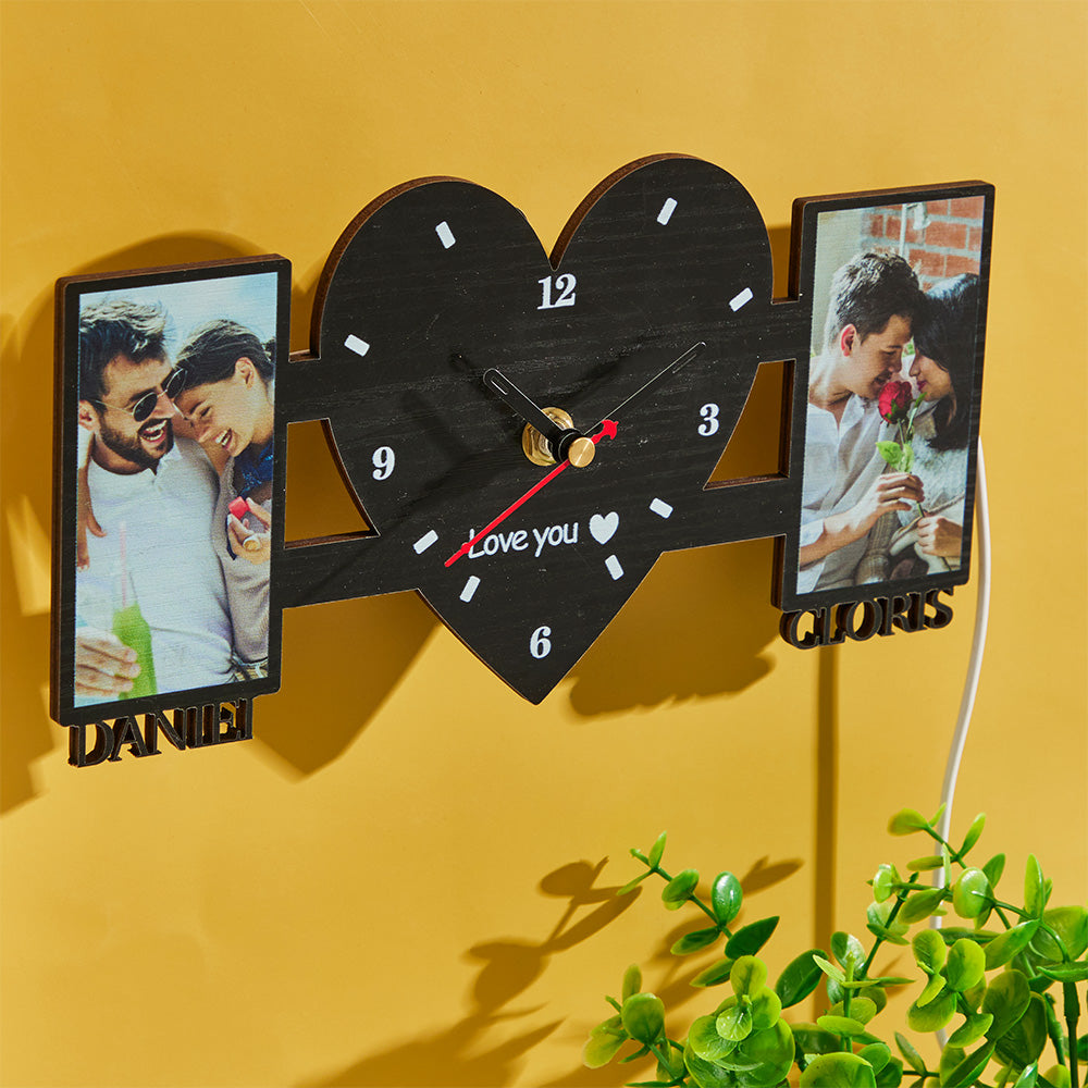 Personalized Photo Clock Night Light