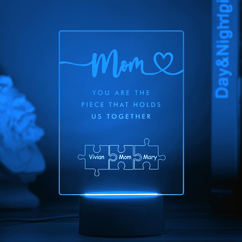 Mom Puzzle Piece Night Light