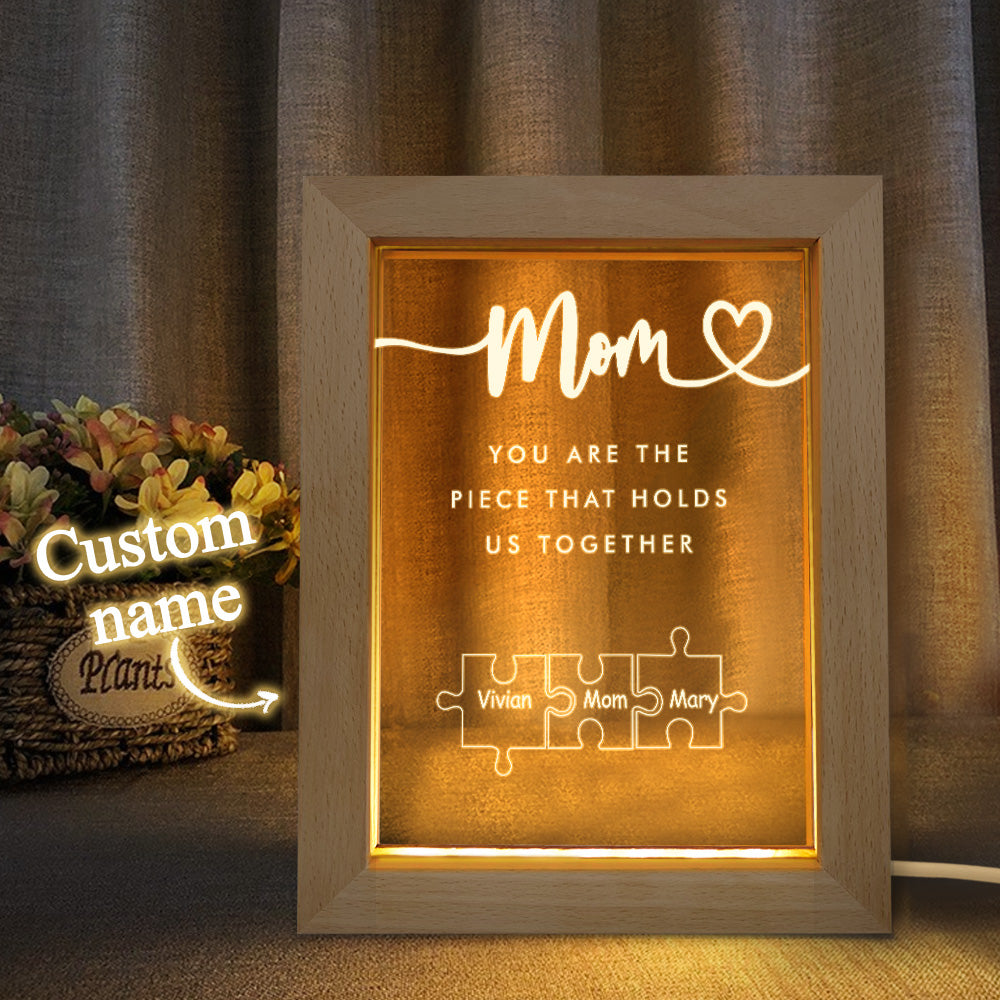 Mom Puzzle Piece Night Light