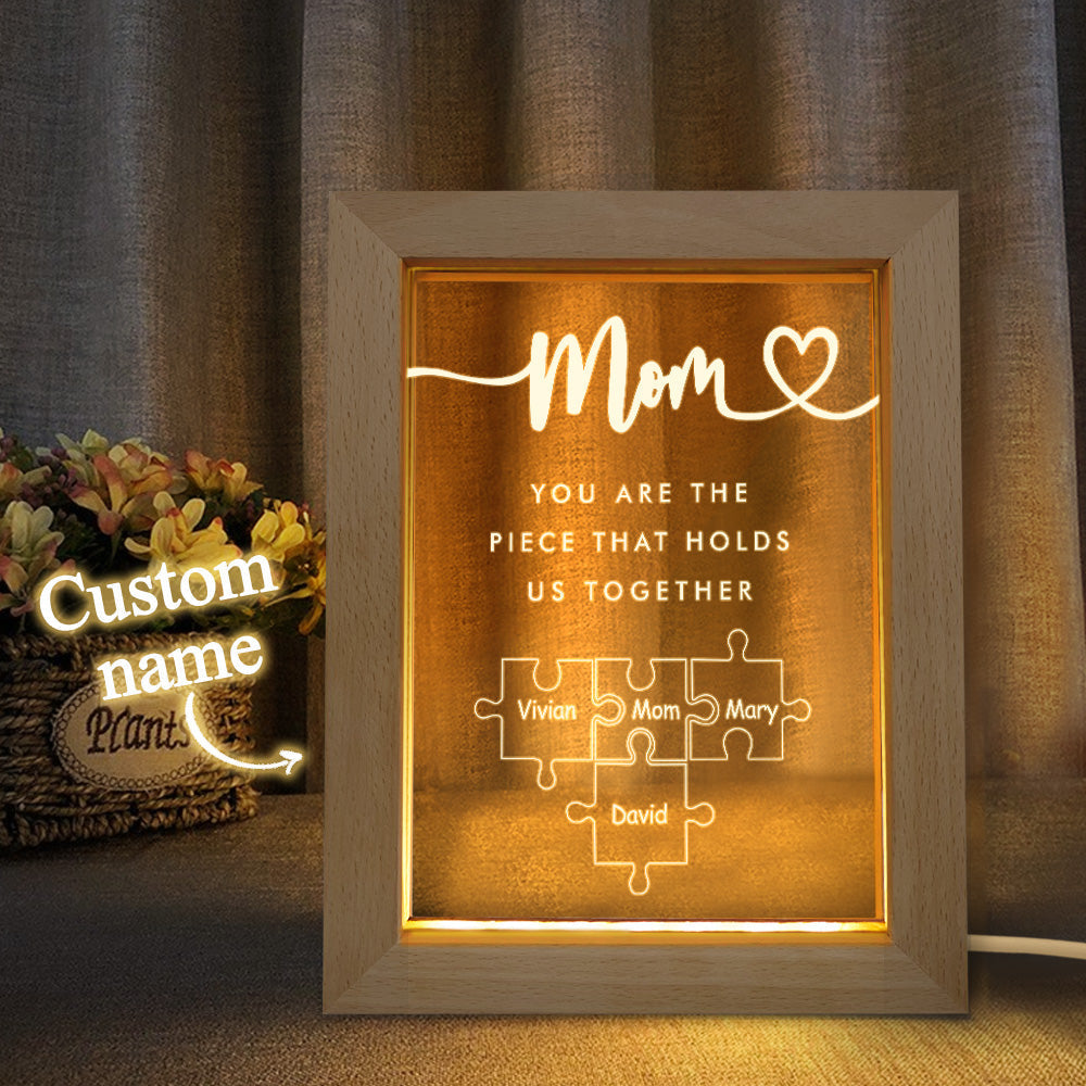 Mom Puzzle Piece Night Light