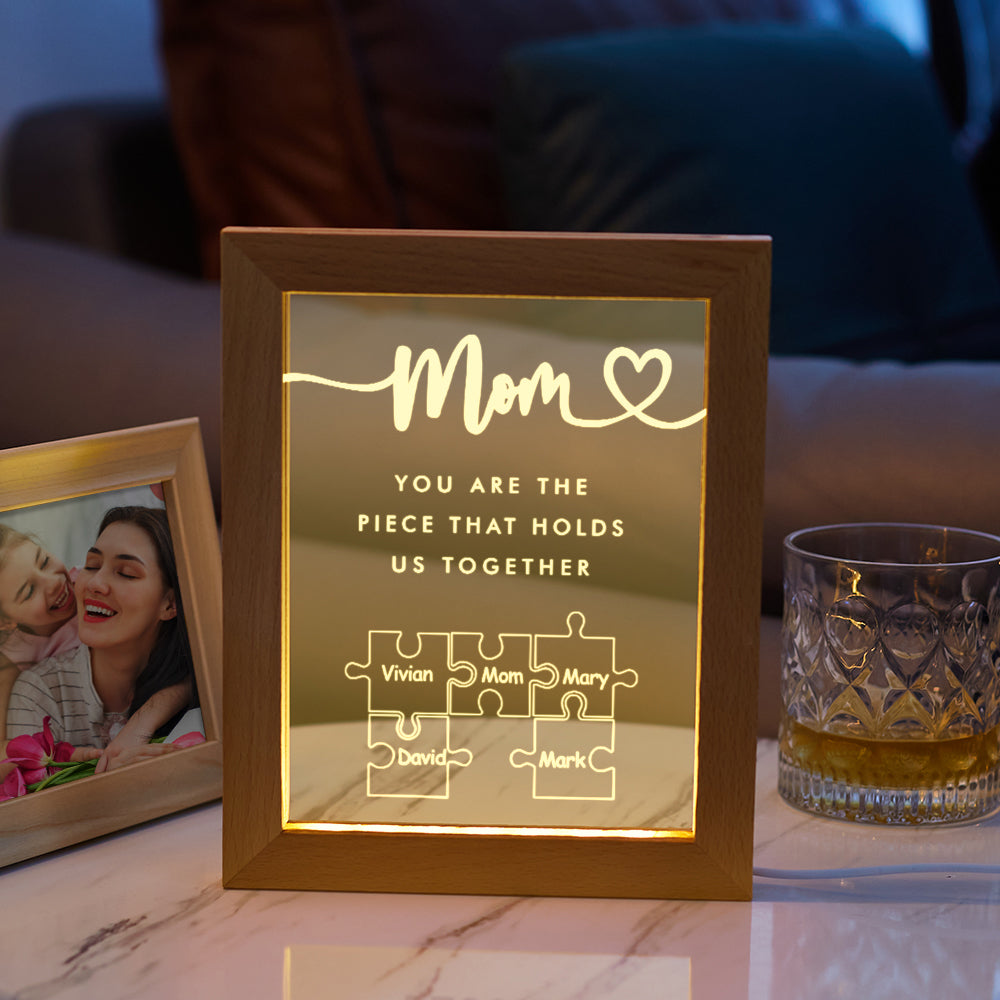 Mom Puzzle Piece Night Light