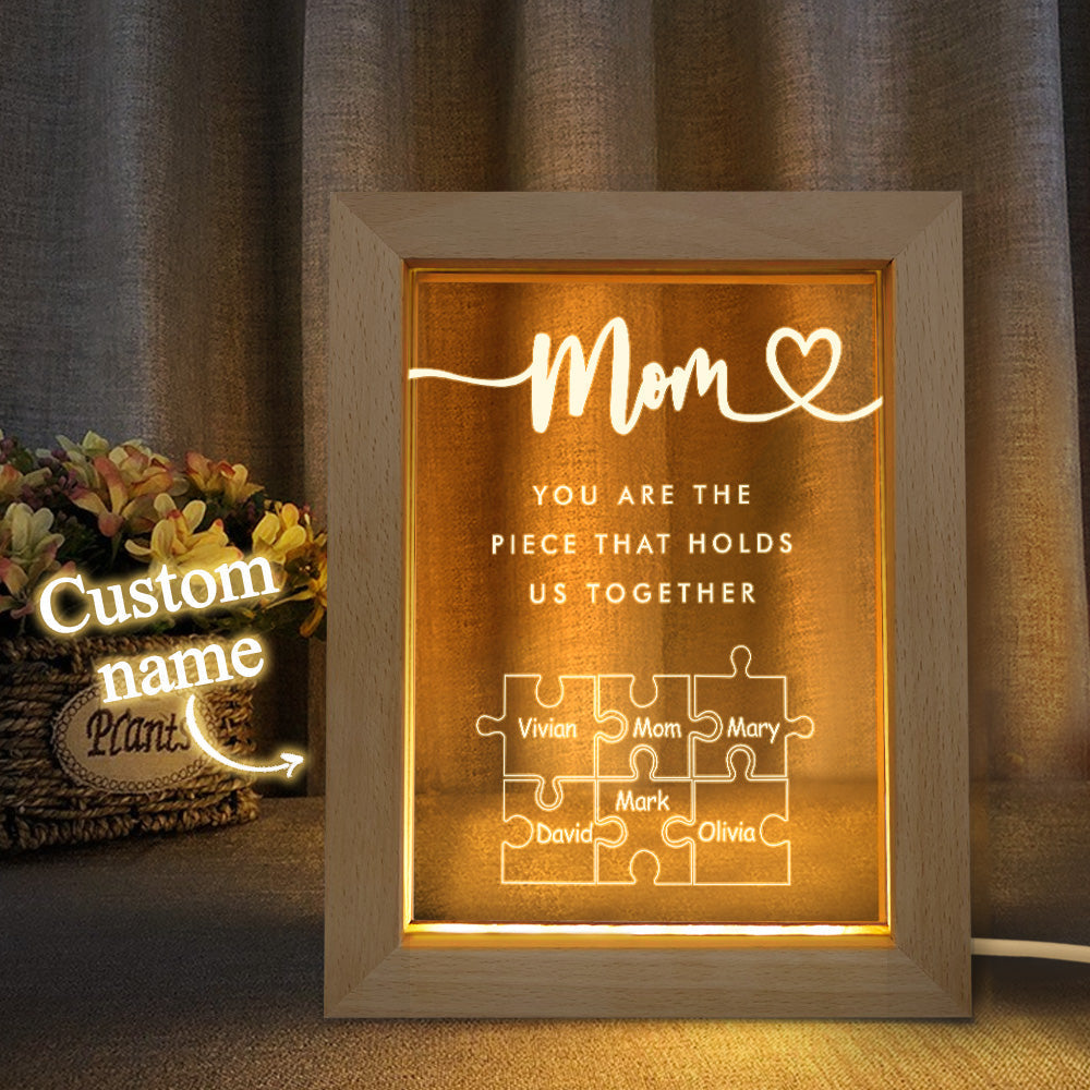 Mom Puzzle Piece Night Light