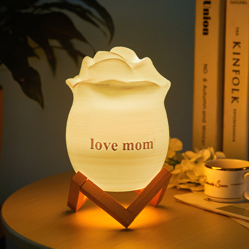 Personalized Photo Rose Night Light