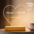 Engraved Heart Night Light
