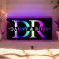 Couple Name Mirror Light