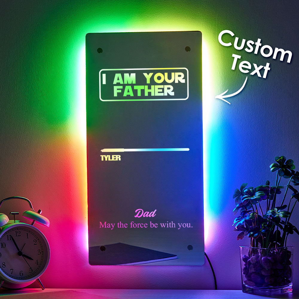Father Lightsaber Mirror Lamp