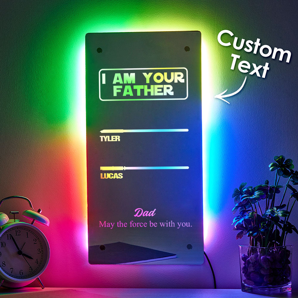 Father Lightsaber Mirror Lamp