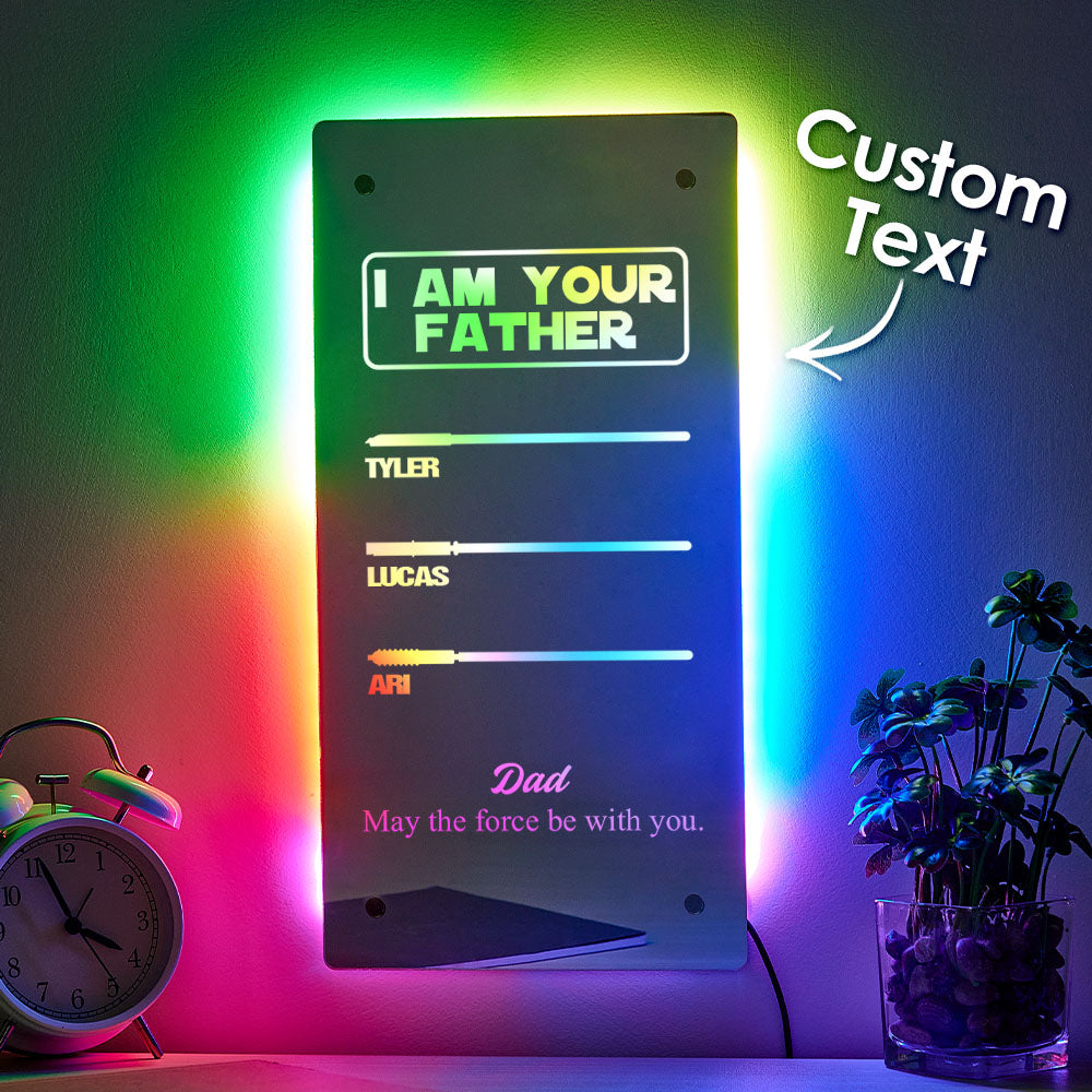 Father Lightsaber Mirror Lamp