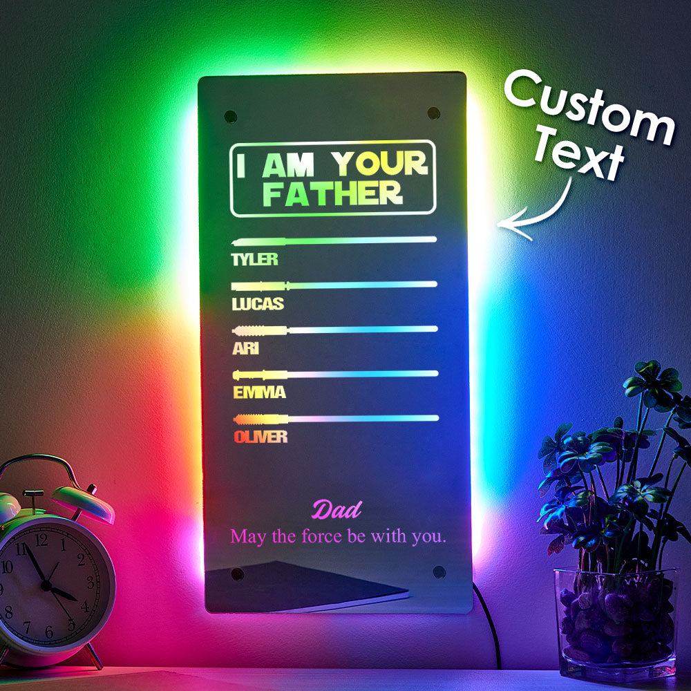 Father Lightsaber Mirror Lamp